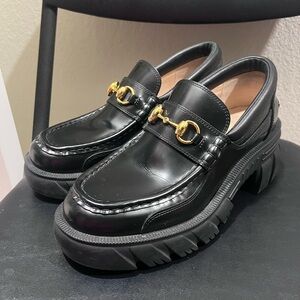 GUCCI HORSEBIT PLATFORM LOAFERS